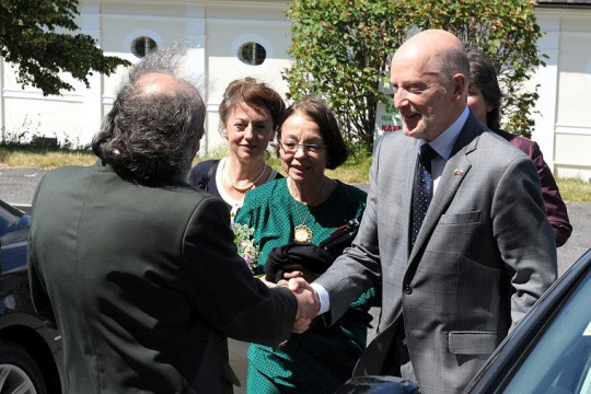 Návšteva Simeona II. Coburga s manželkou Margitou 2014 - foto 1