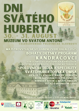 Dni sv. Huberta - Celoslovenské poľovnícke slávnosti 